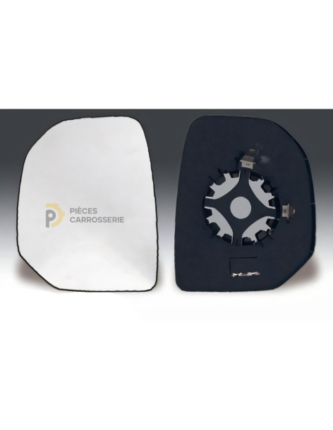 Glace rétroviseur chauffant PEUGEOT PARTNER II gauche