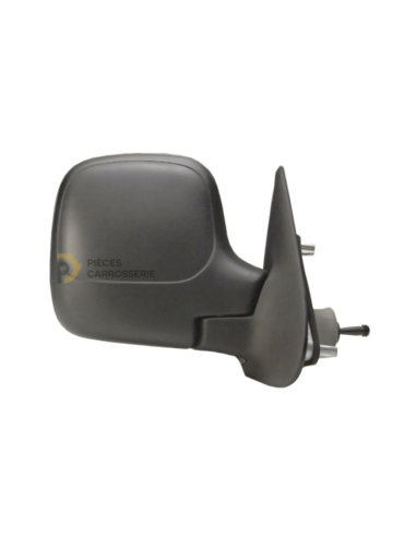 Rétroviseur droit chauffant PEUGEOT PARTNER - Coque noire, convexe