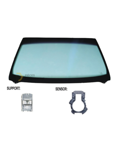 Pare-brise teinté vert acoustique RENAULT CAPTUR I phase 2