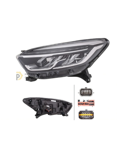 Phare gauche LED Hella pour RENAULT CAPTUR I phase 2