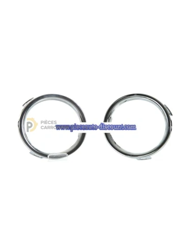 Jeu enjoliveurs projecteurs antibrouillards chromés RENAULT CLIO