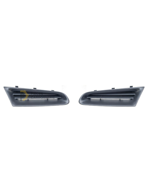 Jeu grilles de calandres noires pour RENAULT CLIO III 2005-2009