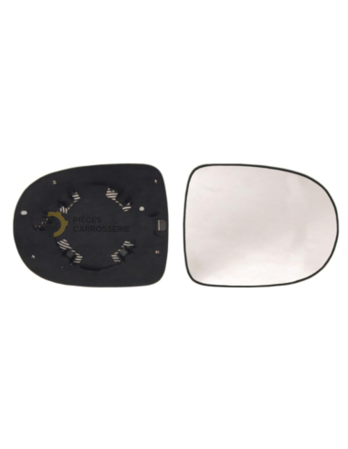 Glace rétroviseur droit RENAULT CLIO III + support à clipser