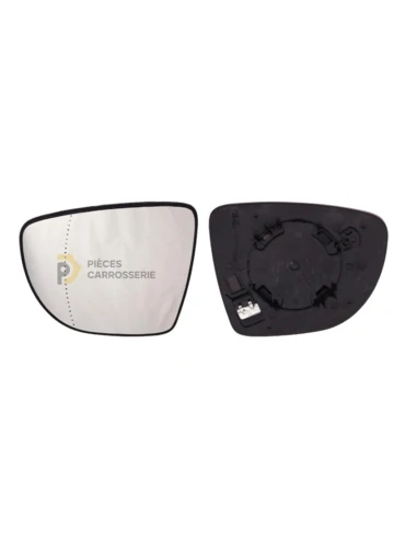 Glace rétroviseur gauche chauffante Renault Clio IV grand angle