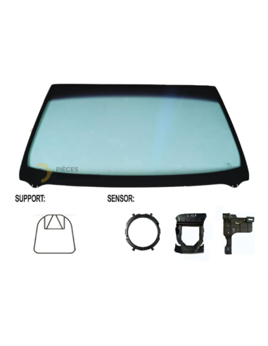 Pare-brise teinté vert athermique Renault Kadjar avec capteur