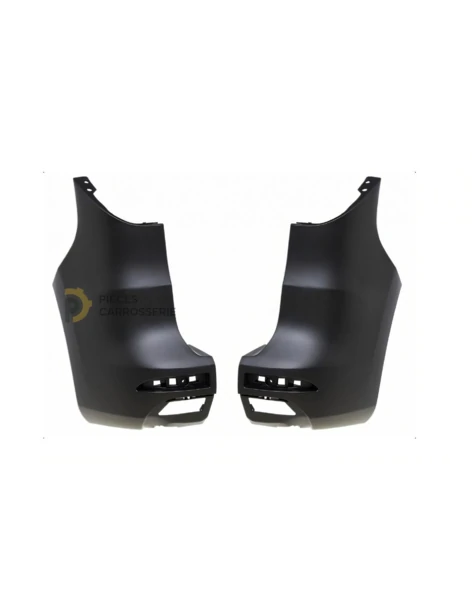 Jeu crosses pare-chocs arrières noires pour RENAULT KANGOO III