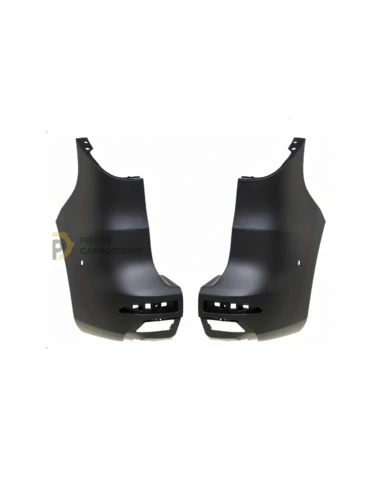 Jeu crosses pare-chocs arrière noires RENAULT KANGOO 2ptes