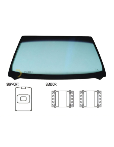 Parebrise teinté vert athermique + capteur pour RENAULT LAGUNA  