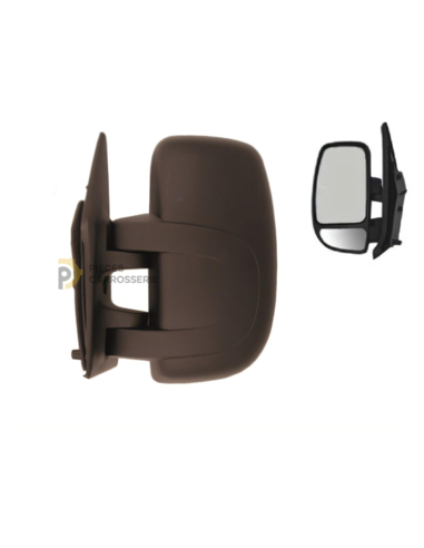 Rétroviseur gauche manuel RENAULT MASTER II - Coque noire, convexe