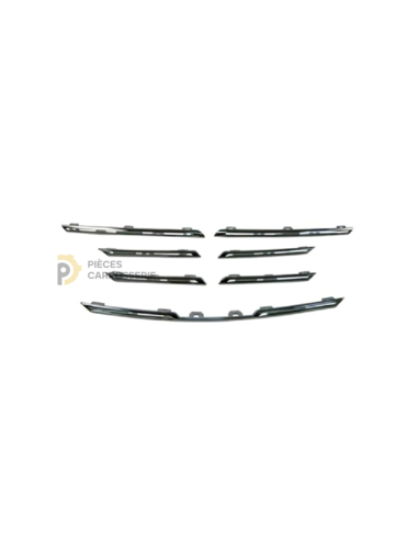 Jeu 7 enjoliveurs chromés pour grille RENAULT MEGANE IV