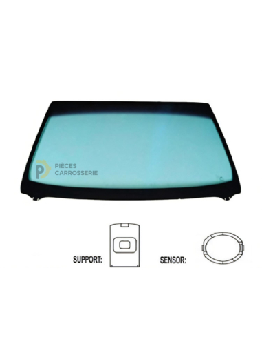 Pare-brise athermique teinté vert RENAULT TRAFIC III et II