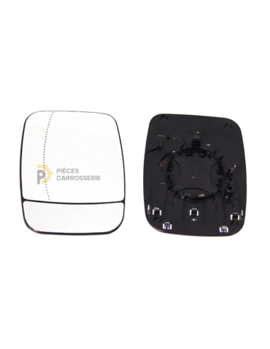 Glace rétroviseur gauche grand angle Renault Trafic III et support