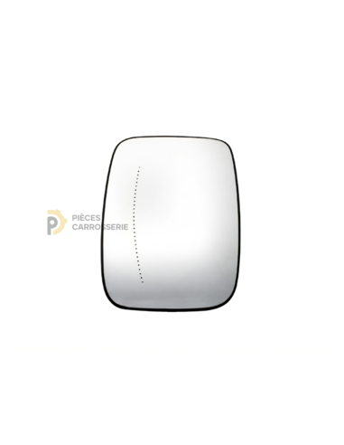 Glace rétroviseur gauche RENAULT TRAFIC III grand angle, thermique