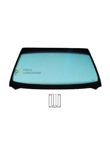 Pare-brise teinté vert athermique pour Renault Twingo I.