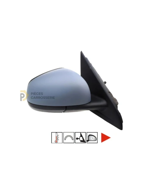 Rétroviseur droit mécanique RENAULT TWINGO III - Coque noire