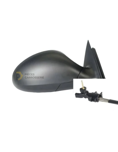 Rétroviseur droit mécanique SEAT IBIZA III - Coque noire, manuel