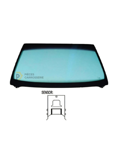 Pare-brise teinté vert athermique pour SEAT LEON II 2005-2012