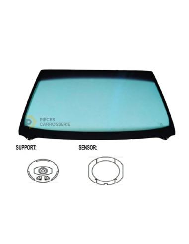 Pare-brise teinté vert SEAT LEON I avec capteur pluie/lumière
