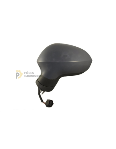 Rétroviseur gauche électrique SEAT LEON II, coque noire 2009-2012