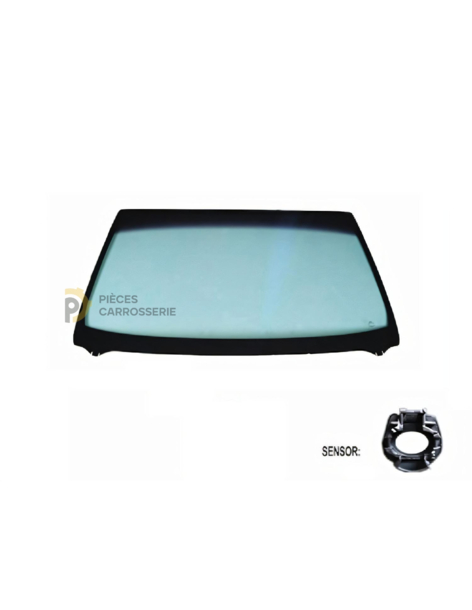 Pare-brise teinté vert acoustique SKODA FABIA avec capteur