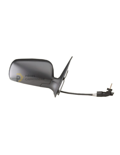 Rétroviseur droit mécanique SKODA FABIA - Coque noire, convexe