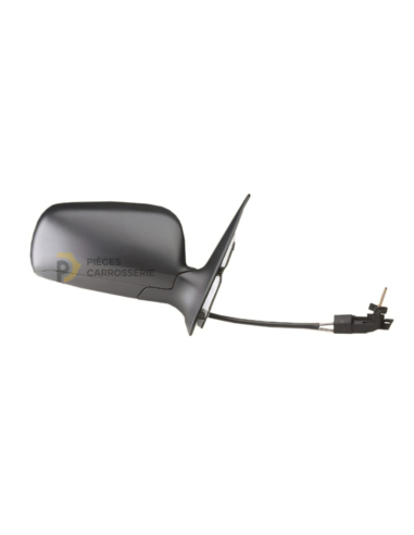 Rétroviseur droit mécanique SKODA FABIA - Coque noire, convexe