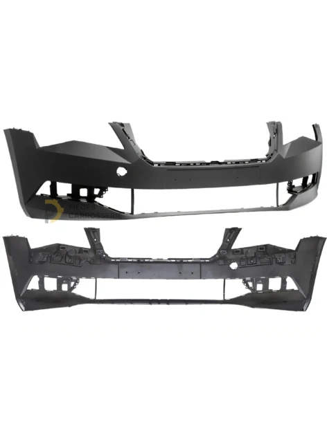 Pare-chocs avant noir pour SKODA SUPERB III (2015-2019)