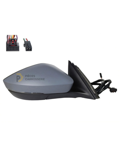 Rétroviseur droit électrique chauffant SKODA SUPERB à peindre