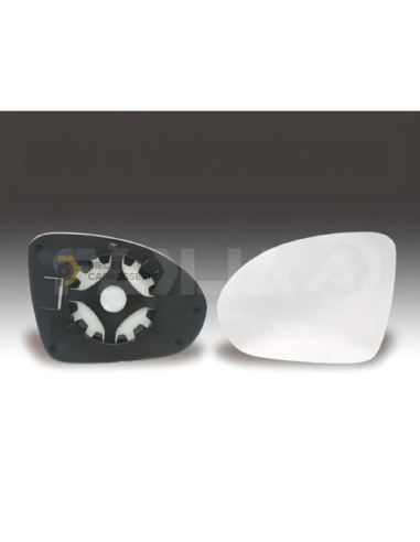 Glace rétroviseur droit chauffant pour SMART FORFOUR 2004-2006