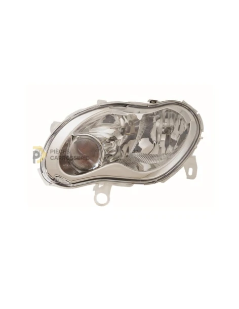 Phare gauche H1+H7 pour SMART FORTWO I 98-07, réglage électrique