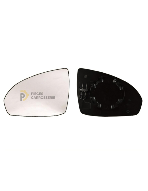Glace rétroviseur gauche SMART FORTWO II avec support clipser