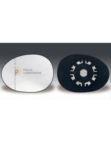 Glace rétroviseur gauche grand angle TOYOTA AYGO I 3/5 portes