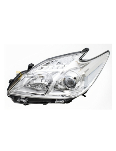Phare électrique gauche chromé H11 + HB3 pour Toyota Prius Plus