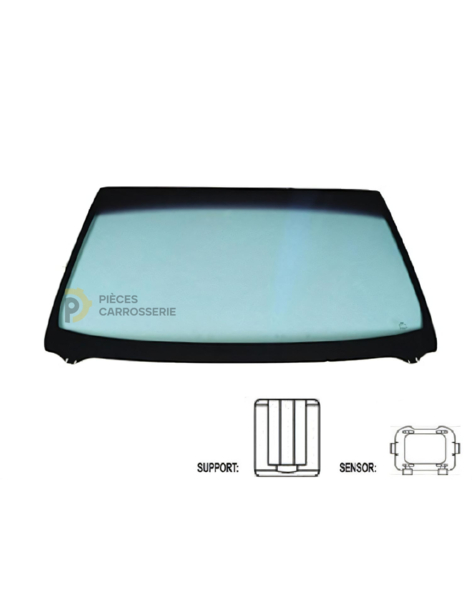 Pare-brise teinté vert athermique pour Toyota Proace I