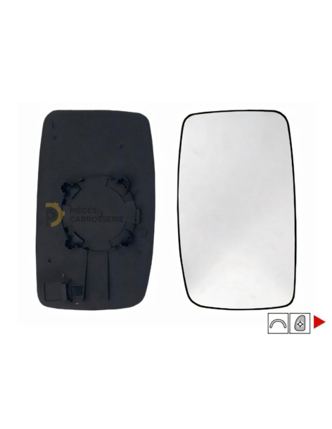 Glace rétroviseur droit TOYOTA PROACE I 2013-2016 - Convexe
