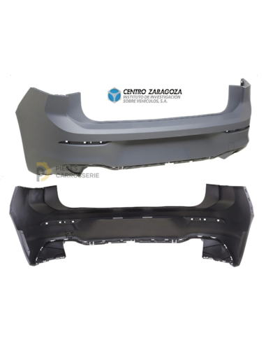 Pare-chocs arrière à peindre pour VOLKSWAGEN GOLF 8 (CD)