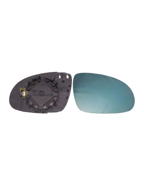 Glace bleue convexe + support rétroviseur VW Golf Droit