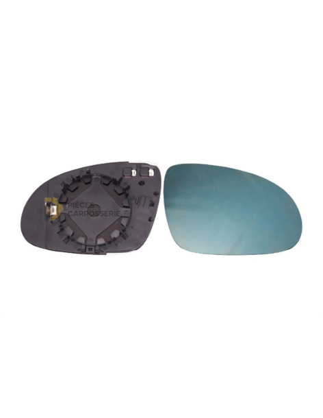 Glace BLEUE chauffante + support rétroviseur droit Passat