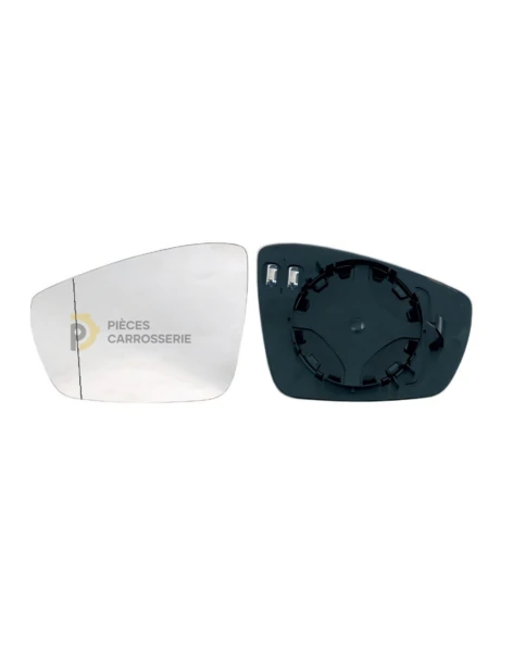 Glace chauffante rétroviseur gauche VOLKSWAGEN POLO grand angle