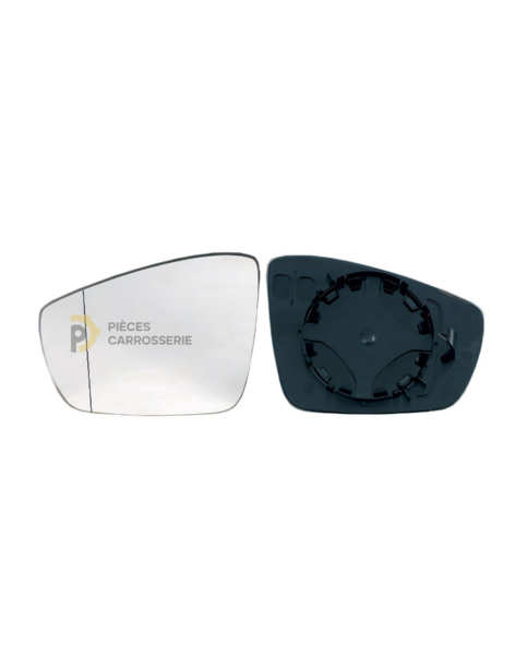 Glace rétroviseur gauche VOLKSWAGEN POLO grand angle asphérique