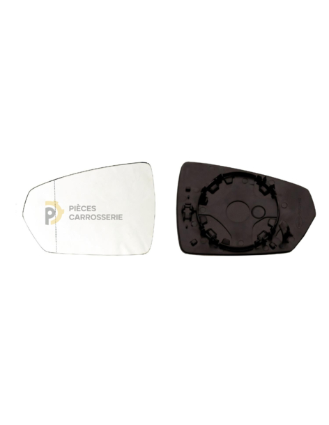 Glace rétroviseur gauche VOLKSWAGEN POLO grand angle asphérique