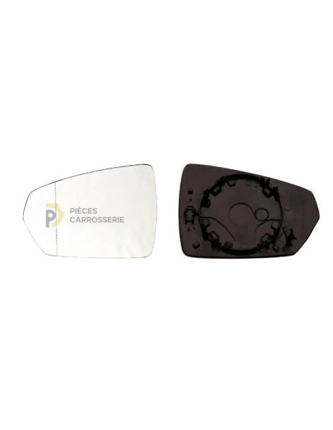 Glace rétroviseur gauche VOLKSWAGEN POLO grand angle asphérique