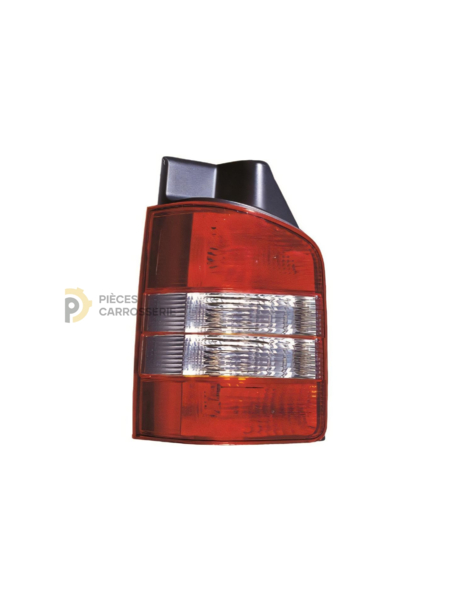 Feu arrière gauche rouge-blanc 2 ptes pour Volkswagen Transporter