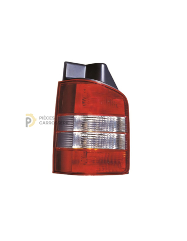 Feu arrière gauche rouge-blanc 2 ptes pour Volkswagen Transporter