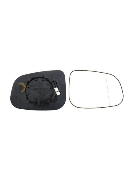Glace rétroviseur droit chauffant VOLVO S40-V50 grand angle