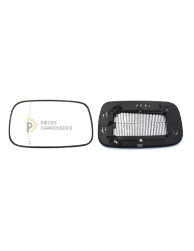 Glace rétroviseur gauche chauffante VOLVO S40-V50 grand angle