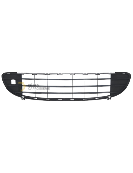 Calandre Peugeot 407 inférieure - Pare-choc avant noir 04-08