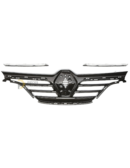 Calandre Renault MEGANE IV noire brillante avec enjoliveurs chrome