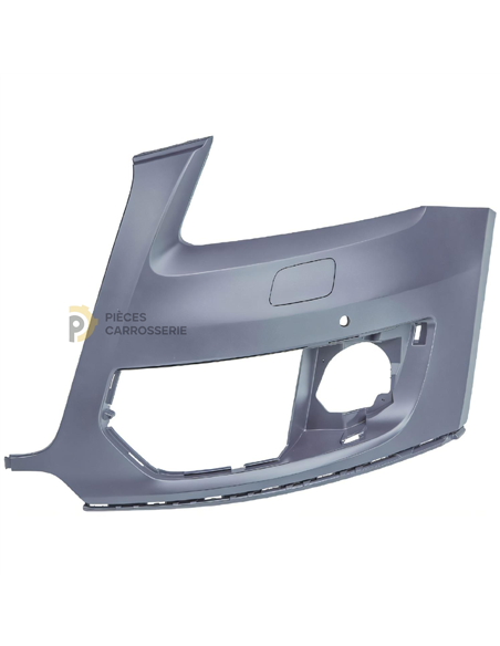 Pare-choc avant Audi Q5 8R apprêté avec lave-phare et capteur