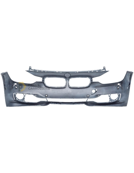 Pare-choc avant BMW Série 3 F30, apprêté, avec lave-phares